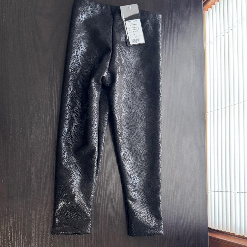Flowers by Zoe Shimmering Black Leggings